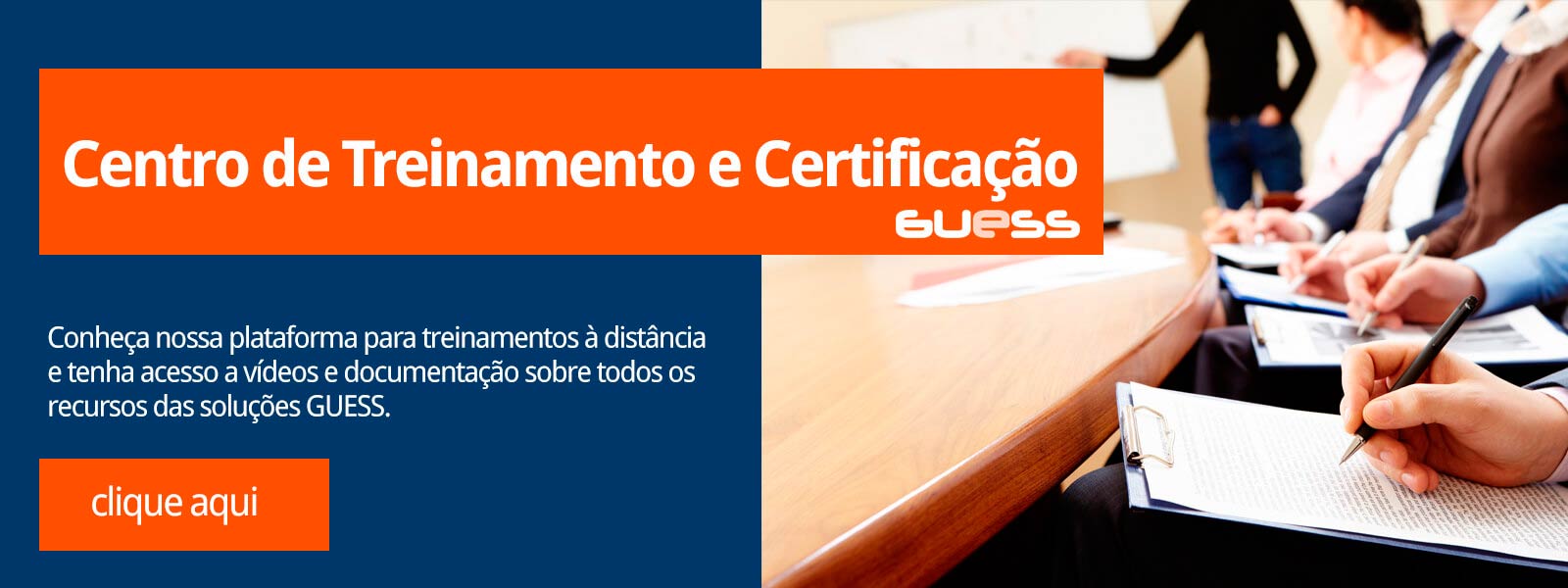 Banner Centro de Treinamento e Certificação GUESS Soluções