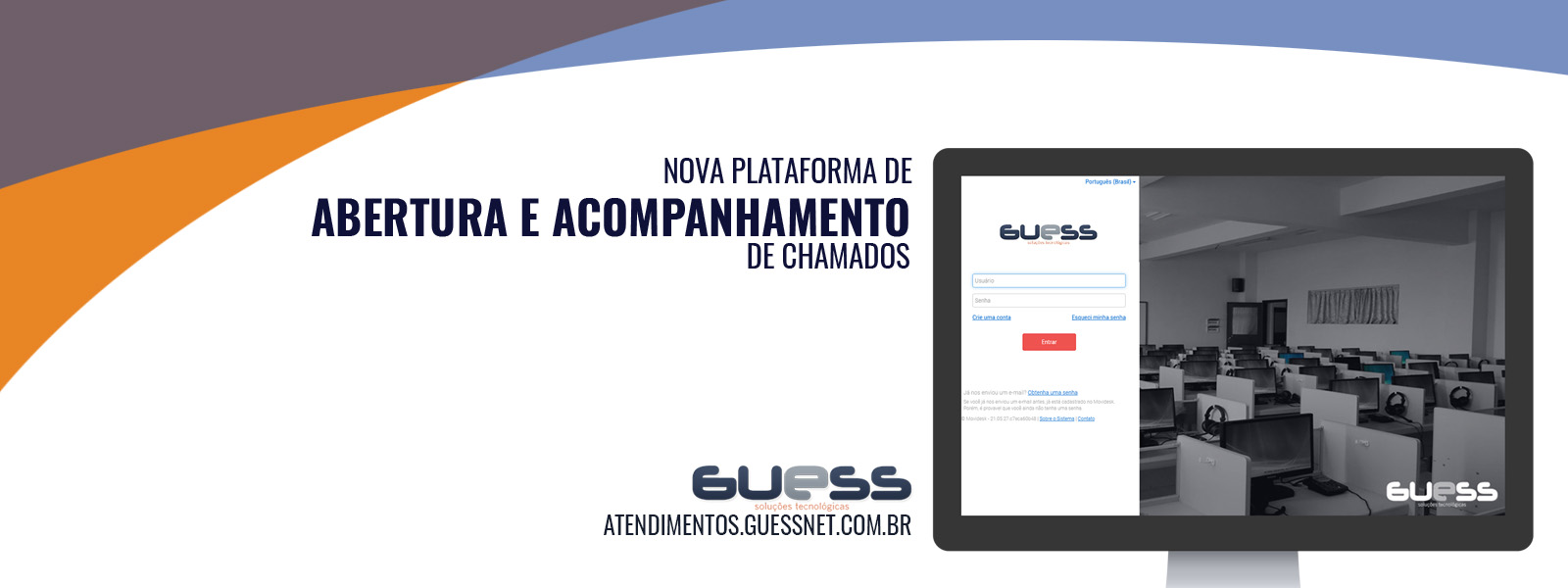 Banner Nova Plataforma de Chamadas